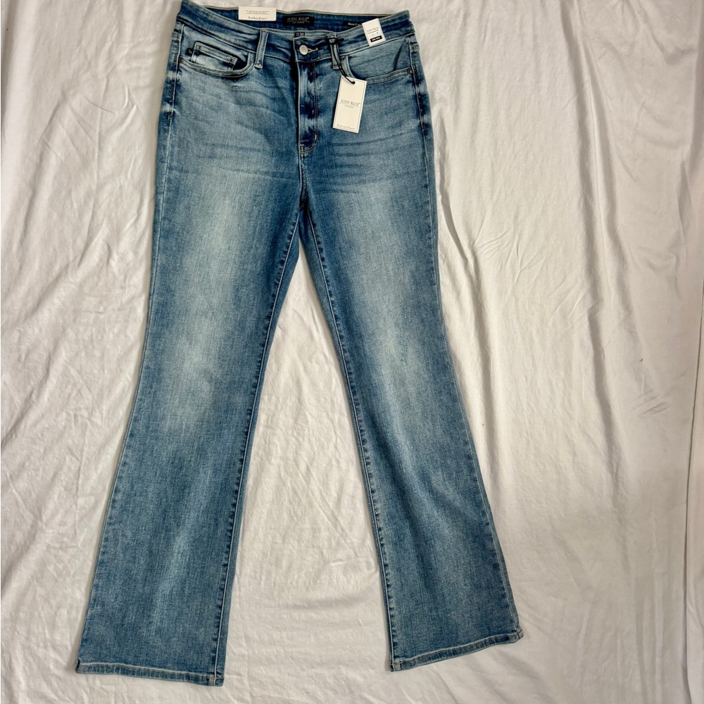 Judy Blue Mid Rise Boot Cut Size 11 30 denim jeans - Picture 2 of 4